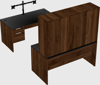 U-shaped desk
