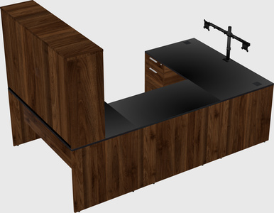 U-shaped desk