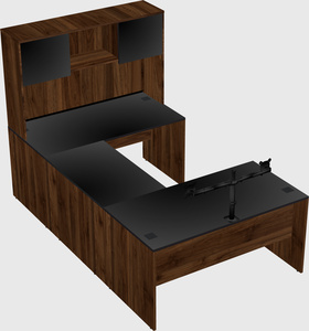 U-shaped desk