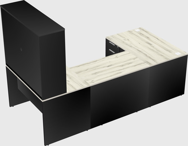 U-shaped desk