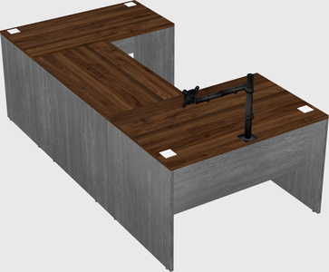 U-shaped desk