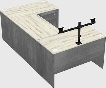 U-shaped desk