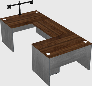 U-shaped desk