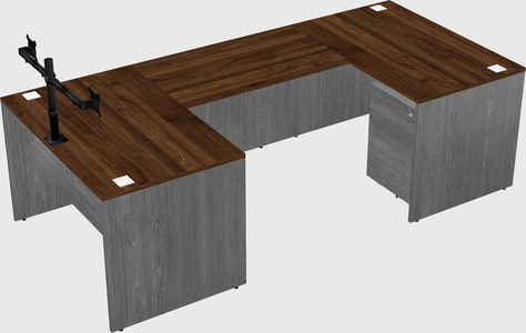 U-shaped desk