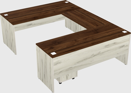 U-shaped desk