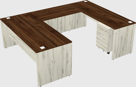 U-shaped desk