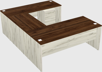 U-shaped desk