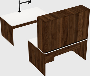 U-shaped desk