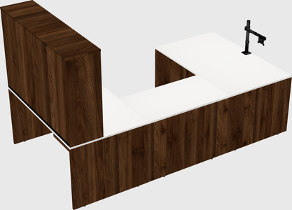 U-shaped desk