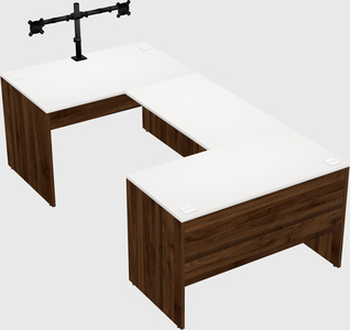 U-shaped desk