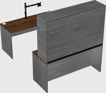 U-shaped desk