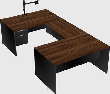 U-shaped desk