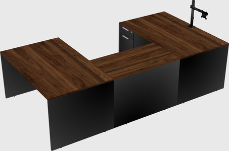 U-shaped desk