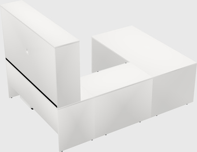 U-shaped desk