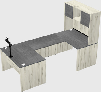 U-shaped desk