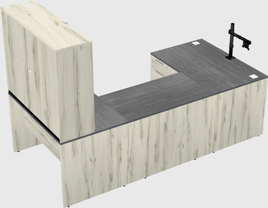 U-shaped desk
