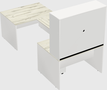 U-shaped desk