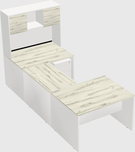 U-shaped desk