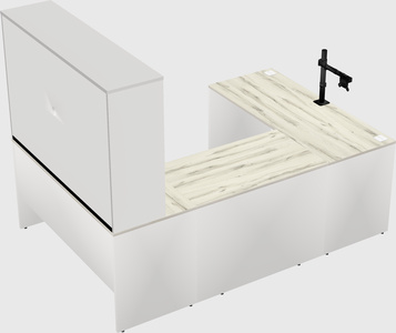 U-shaped desk