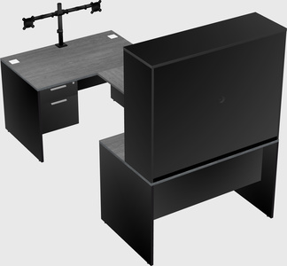 U-shaped desk