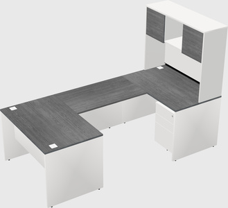 U-shaped desk