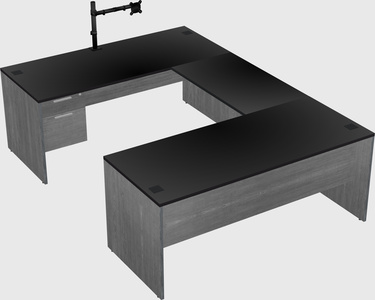 U-shaped desk
