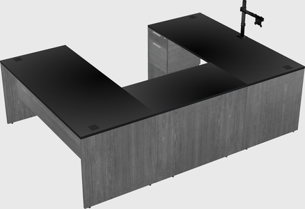 U-shaped desk