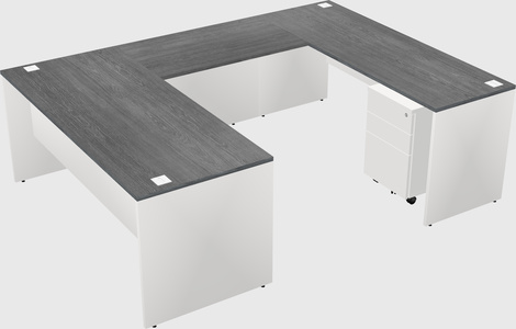 U-shaped desk