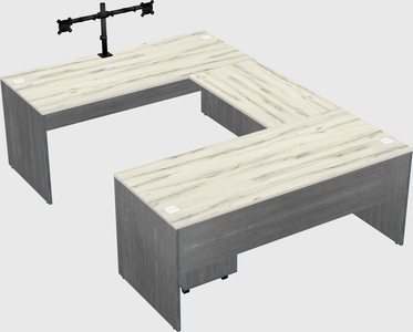 U-shaped desk