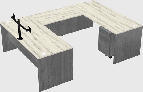 U-shaped desk
