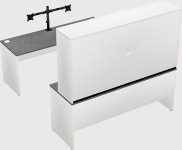 U-shaped desk