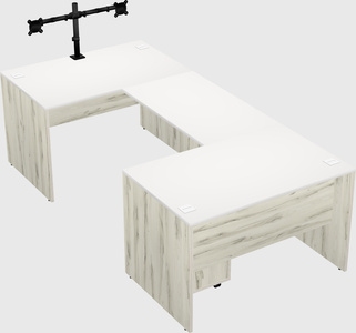 U-shaped desk