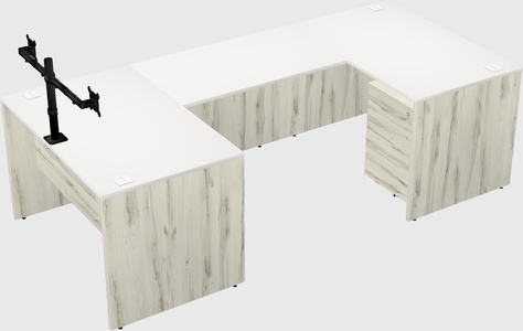 U-shaped desk