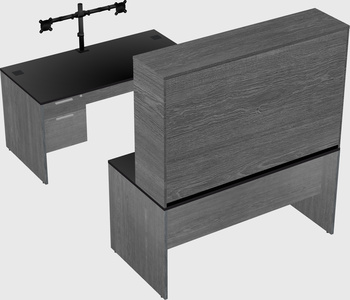 U-shaped desk