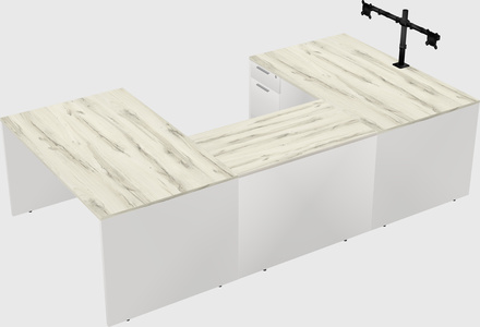 U-shaped desk