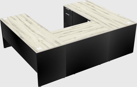 U-shaped desk