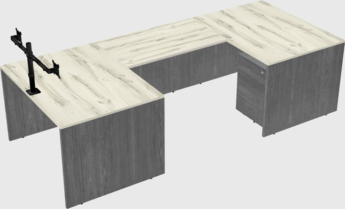 U-shaped desk