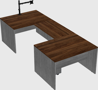 U-shaped desk