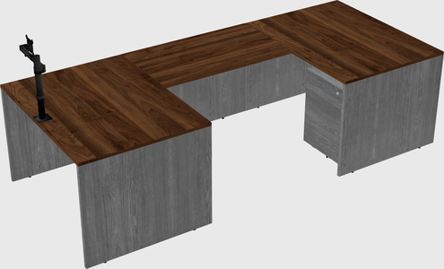 U-shaped desk