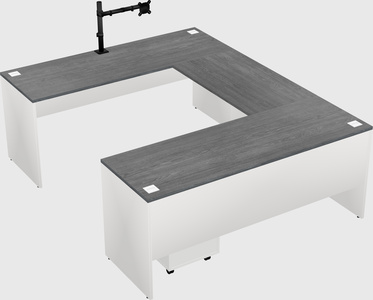U-shaped desk