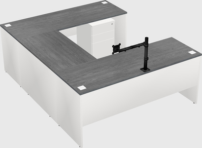 U-shaped desk