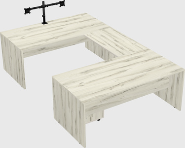 U-shaped desk