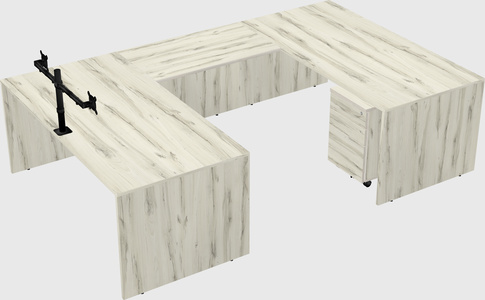U-shaped desk