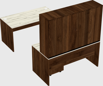 U-shaped desk