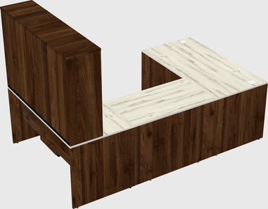 U-shaped desk
