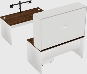 U-shaped desk