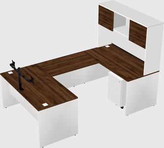 U-shaped desk