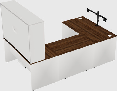U-shaped desk
