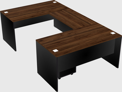 U-shaped desk