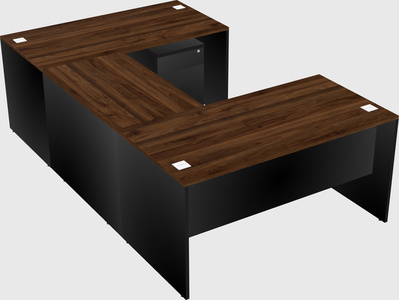 U-shaped desk